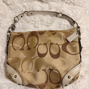 Coach Carly Optic Signature Hobo Bag